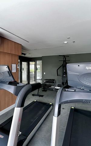 Studio para alugar com 27m², 1 quarto e sem vaga Studio para alugar com 27m², 1 quarto e sem vagaAcademia