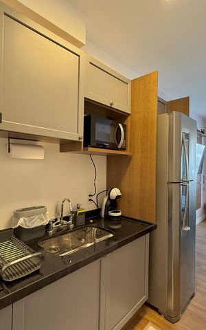 Studio para alugar com 27m², 1 quarto e sem vaga Studio para alugar com 27m², 1 quarto e sem vagaCozinha
