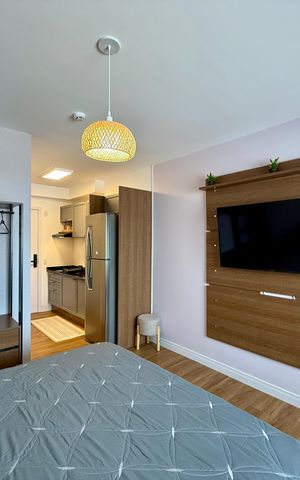 Studio para alugar com 27m², 1 quarto e sem vaga Studio para alugar com 27m², 1 quarto e sem vagaQuarto