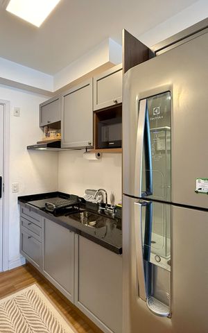 Studio para alugar com 27m², 1 quarto e sem vaga Studio para alugar com 27m², 1 quarto e sem vagaCozinha