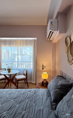 Studio para alugar com 27m², 1 quarto e sem vaga Studio para alugar com 27m², 1 quarto e sem vagaQuarto
