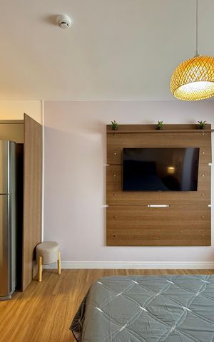 Studio para alugar com 27m², 1 quarto e sem vaga Studio para alugar com 27m², 1 quarto e sem vagaQuarto