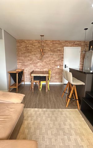 Apartamento para alugar com 51m², 1 quarto e 1 vaga Apartamento para alugar com 51m², 1 quarto e 1 vagaSala