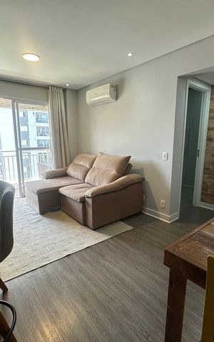Apartamento para alugar com 51m², 1 quarto e 1 vaga Apartamento para alugar com 51m², 1 quarto e 1 vagaSala