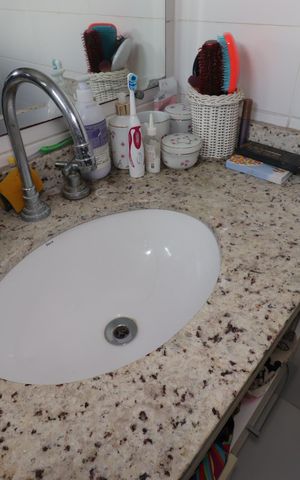 Apartamento à venda com 100m², 3 quartos e 3 vagasBanheiro Social - Pia