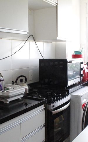 Apartamento à venda com 39m², 2 quartos e 1 vagaCozinha e Área de Serviço