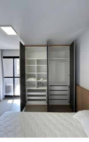 Apartamento para alugar com 32m², 1 quarto e sem vaga