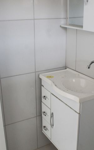 Studio para alugar com 30m², 1 quarto e sem vaga Studio para alugar com 30m², 1 quarto e sem vagaBanheiro