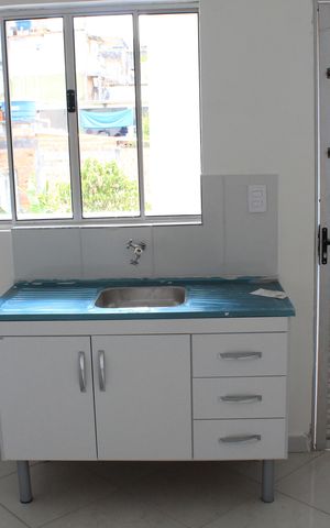 Studio para alugar com 30m², 1 quarto e sem vaga Studio para alugar com 30m², 1 quarto e sem vagaCozinha