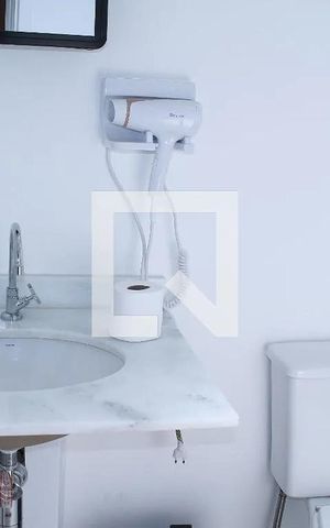 Apartamento para alugar com 25m², 1 quarto e sem vaga Apartamento para alugar com 25m², 1 quarto e sem vagaBanheiro social