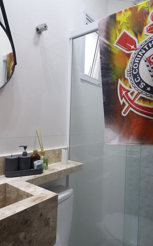 Apartamento à venda com 65m², 2 quartos e 2 vagasBanheiro Quarto 1 suíte
