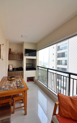 Apartamento à venda com 106m², 3 quartos e 2 vagasVaranda gourmet