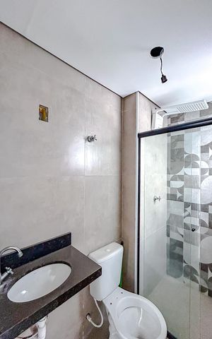 Casa de condomínio à venda com 115m², 3 quartos e 2 vagasBanheiro da Suíte