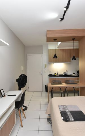 Studio à venda com 27m², 1 quarto e 1 vagaStudio
