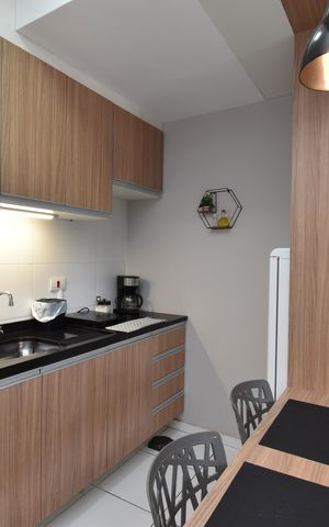 Studio à venda com 27m², 1 quarto e 1 vagaStudio
