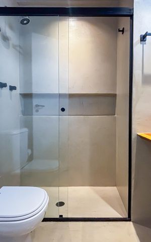 Apartamento para alugar com 88m², 1 quarto e 1 vaga Apartamento para alugar com 88m², 1 quarto e 1 vagaBanheiro da Suíte