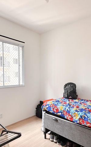 Apartamento à venda com 43m², 2 quartos e 1 vagaQuarto 2