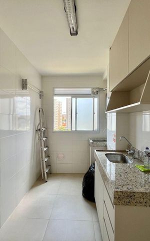Apartamento para alugar com 52m², 2 quartos e 1 vaga Apartamento para alugar com 52m², 2 quartos e 1 vagaCozinha e Área de Serviço