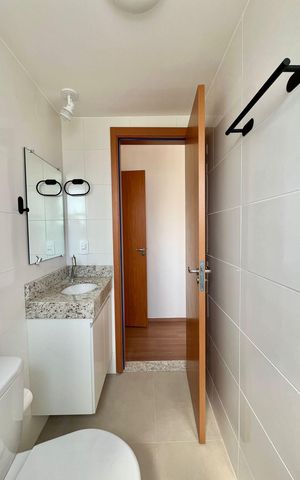 Apartamento para alugar com 52m², 2 quartos e 1 vaga Apartamento para alugar com 52m², 2 quartos e 1 vagaBanheiro da Suíte