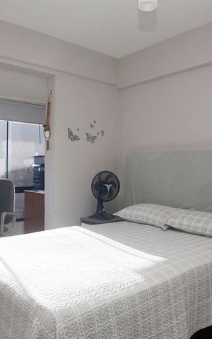 Studio para alugar com 46m², 1 quarto e 1 vagaQuarto