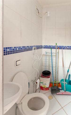 Casa para alugar com 300m², 3 quartos e 3 vagasBanheiro da Churrasqueira