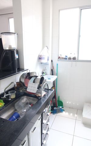 Apartamento à venda com 47m², 2 quartos e 1 vagaCozinha e Área de Serviço
