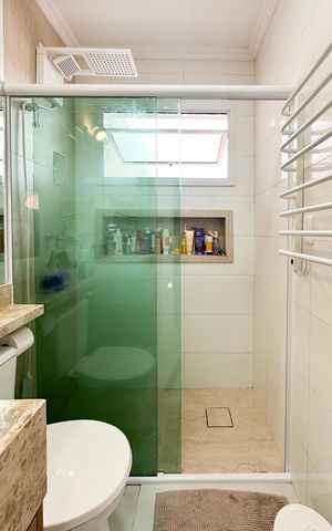 Casa de condomínio à venda com 90m², 2 quartos e 2 vagas Casa de condomínio à venda com 90m², 2 quartos e 2 vagasBanheiro Social