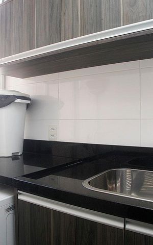 Apartamento à venda com 55m², 1 quarto e sem vagaCozinha + Área de Serviço