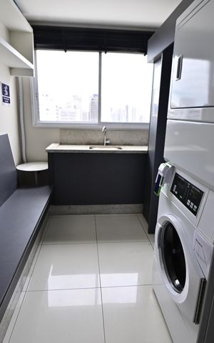 Apartamento para alugar com 45m², 1 quarto e 1 vaga