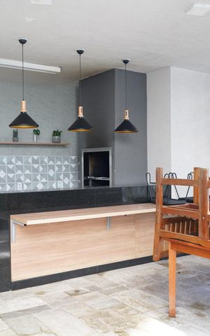 Studio à venda com 38m², 1 quarto e sem vagaChurrasqueira