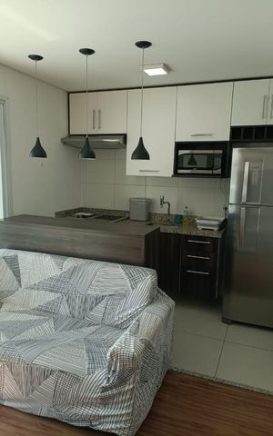 Apartamento para alugar com 43m², 1 quarto e 1 vaga