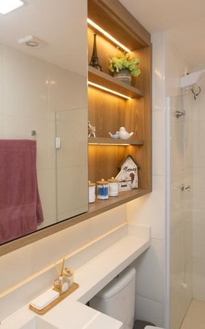 Apartamento à venda com 34m², 1 quarto e sem vaga Apartamento à venda com 34m², 1 quarto e sem vagaBanheiro