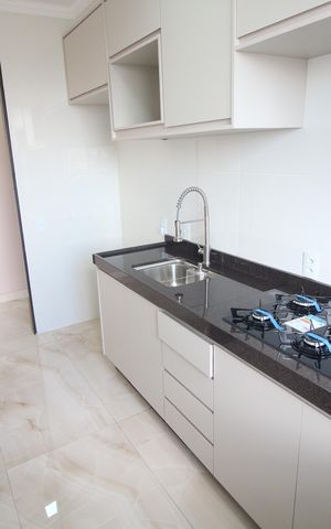 Apartamento à venda com 55m², 2 quartos e 1 vagaCozinha e Área de Serviço