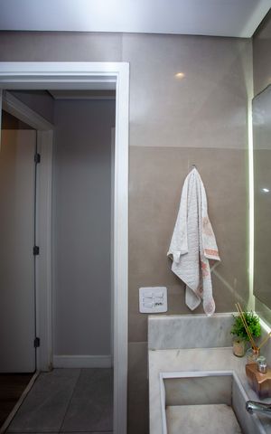 Apartamento à venda com 56m², 2 quartos e 1 vagaBanheiro Social