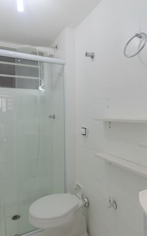 Apartamento para alugar com 37m², 1 quarto e sem vaga Apartamento para alugar com 37m², 1 quarto e sem vagaBanheiro