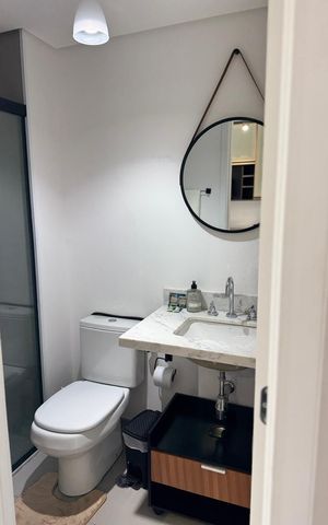 Apartamento para alugar com 32m², 1 quarto e sem vaga Apartamento para alugar com 32m², 1 quarto e sem vagaBanheiro
