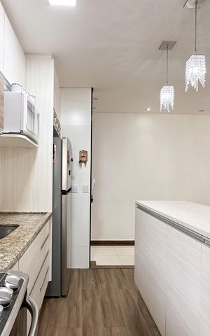 Apartamento à venda com 77m², 3 quartos e 2 vagasCozinha