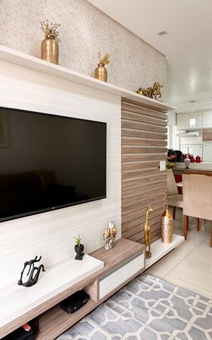 Apartamento à venda com 77m², 3 quartos e 2 vagasSala