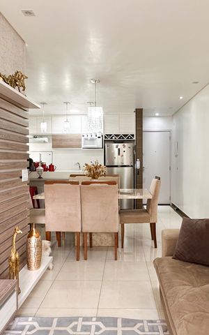 Apartamento à venda com 77m², 3 quartos e 2 vagasSala