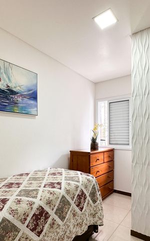 Apartamento à venda com 77m², 3 quartos e 2 vagasQuarto 2