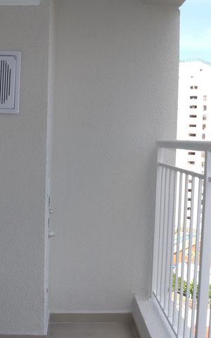 Studio à venda com 24m², 1 quarto e sem vagaVaranda