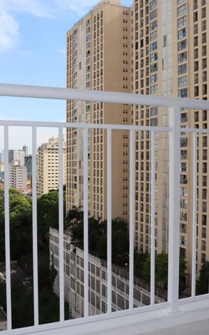Studio à venda com 24m², 1 quarto e sem vagaVaranda