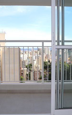 Studio à venda com 24m², 1 quarto e sem vagaVaranda
