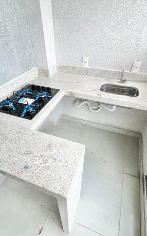 Apartamento à venda com 33m², 1 quarto e 1 vaga Apartamento à venda com 33m², 1 quarto e 1 vagaVaranda gourmet