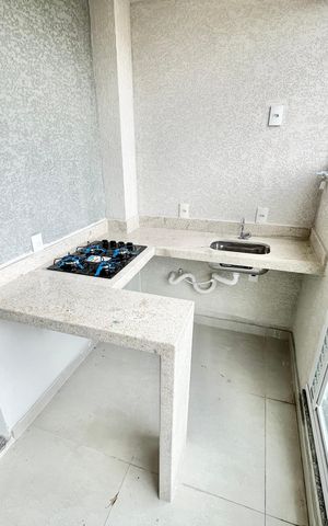 Apartamento à venda com 33m², 1 quarto e 1 vaga Apartamento à venda com 33m², 1 quarto e 1 vagaVaranda gourmet