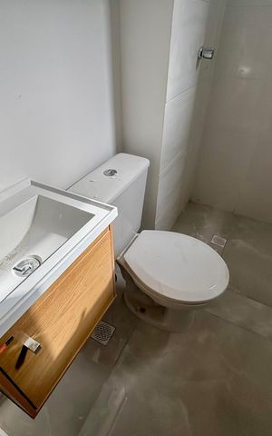 Apartamento para alugar com 33m², 1 quarto e sem vaga Apartamento para alugar com 33m², 1 quarto e sem vagaBanheiro social