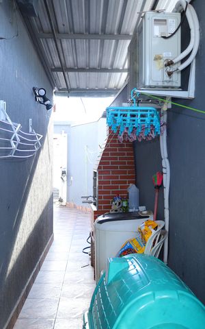 Casa para alugar com 90m², 3 quartos e 2 vagasÁrea de Serviço com churrasqueira