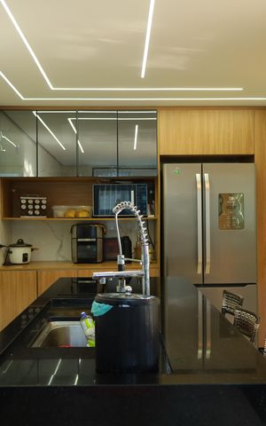 Casa para alugar com 90m², 3 quartos e 2 vagasCozinha