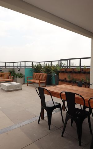 Apartamento para alugar com 36m², 2 quartos e 1 vagaÁrea comum - Churrasqueira Rooftop