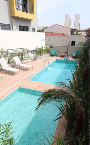Apartamento para alugar com 36m², 2 quartos e 1 vagaÁrea comum - Piscina